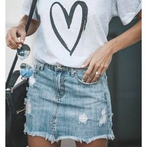 NEW WITH TAGS Boutique Jean Skirt
